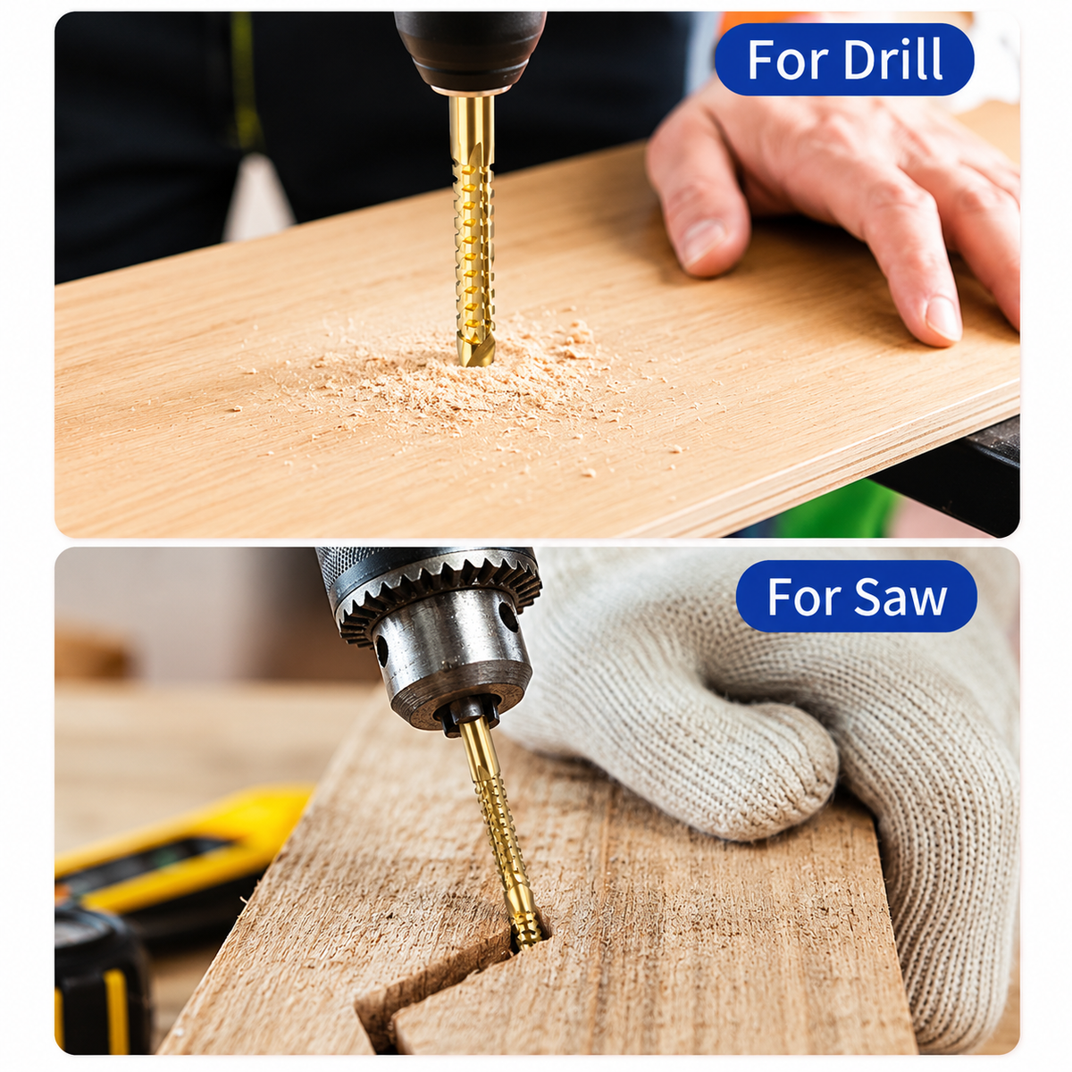 Drill, Enlarge and Shape with One Versatile Bit Set