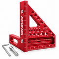 Multi-Function Woodworking Square — Mark Lines, Angles &amp; Square Edges