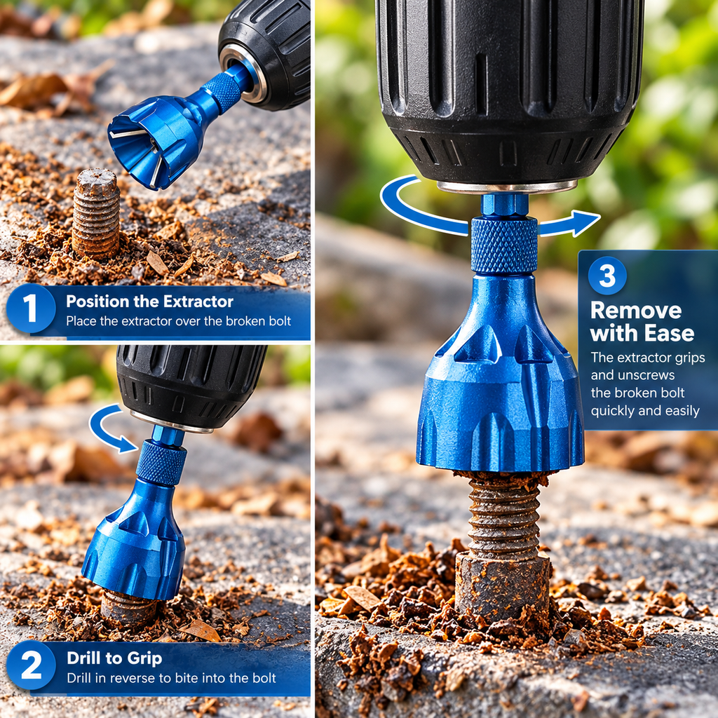 External Deburring Chamfer Tool — Clean Up Rough Bolt Ends for Easier Nut Starting
