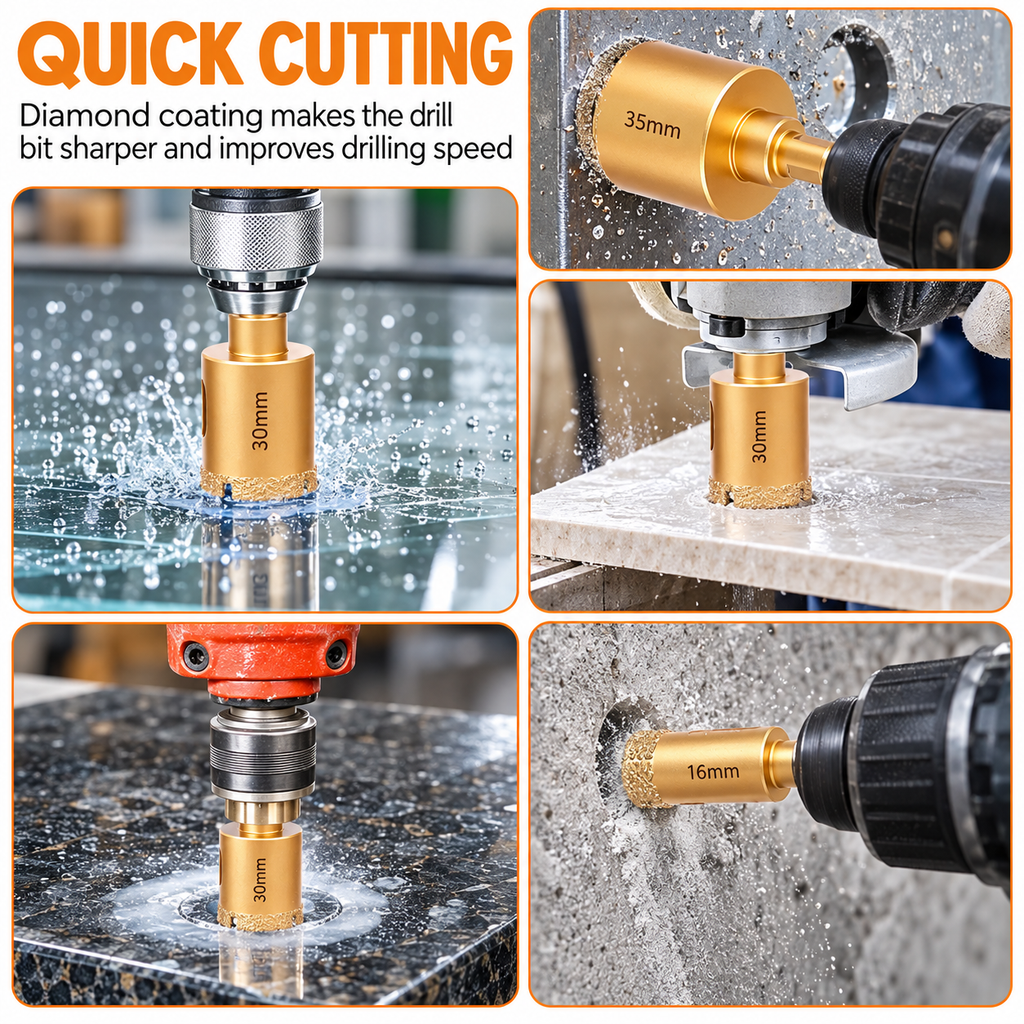 Diamond Hole Saw — Make Round Openings in Tile, Glass &amp; Stone