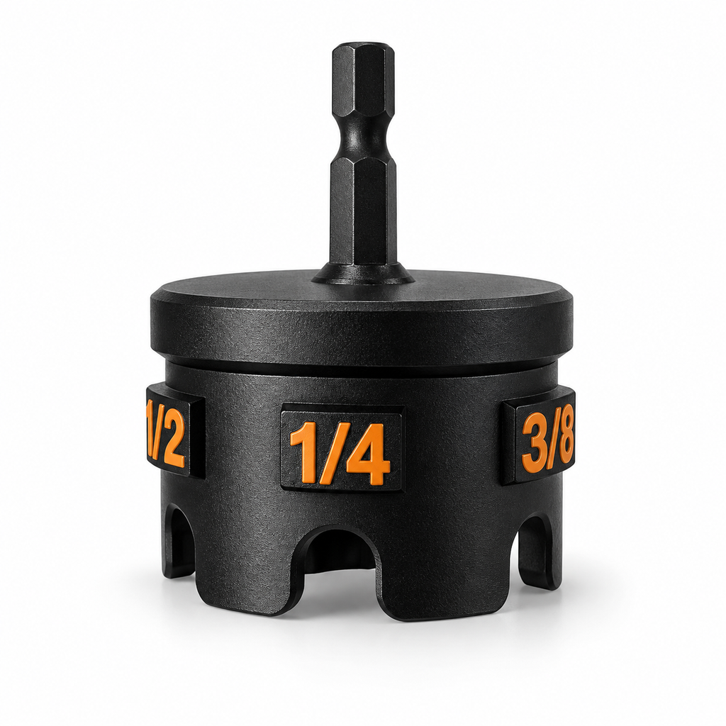 Drill-Powered Threaded Rod Nut Spinner
