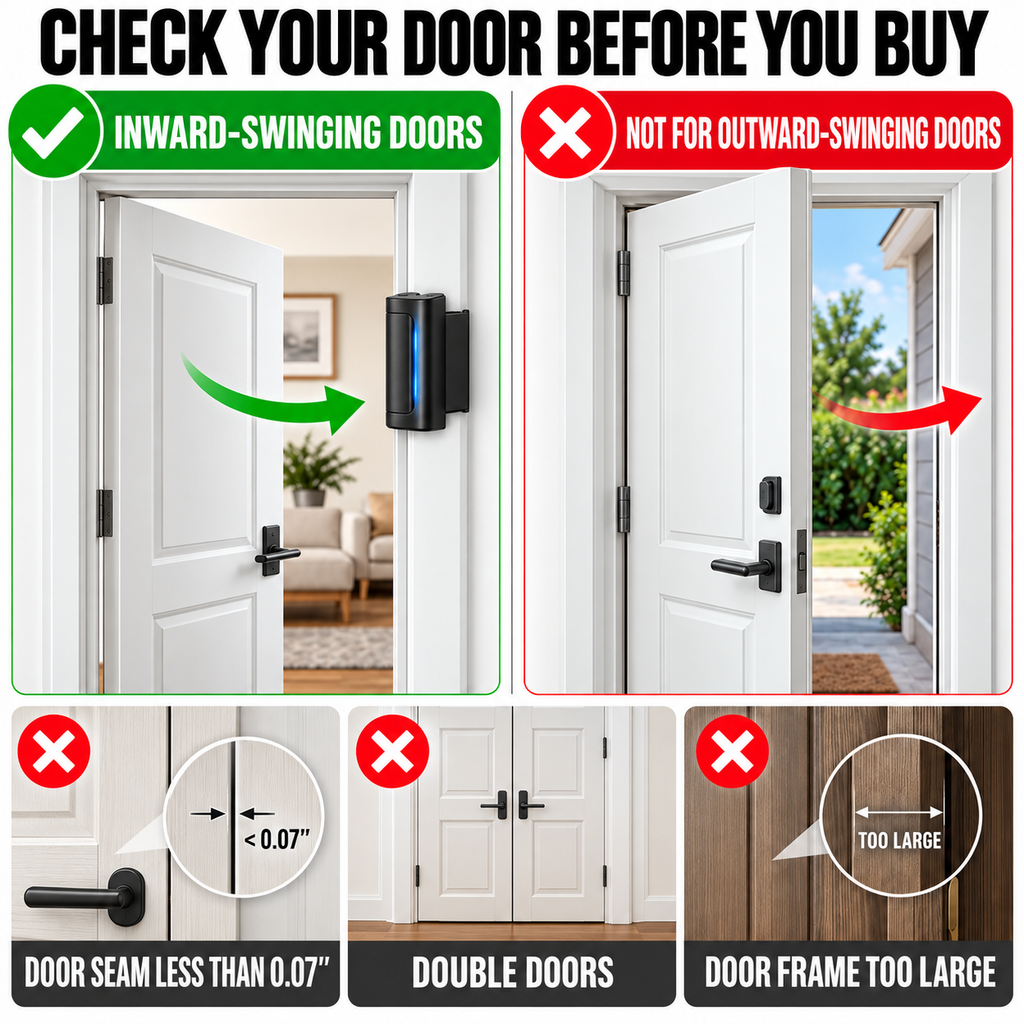 🚪 Door Reinforcement Lock for Inward
