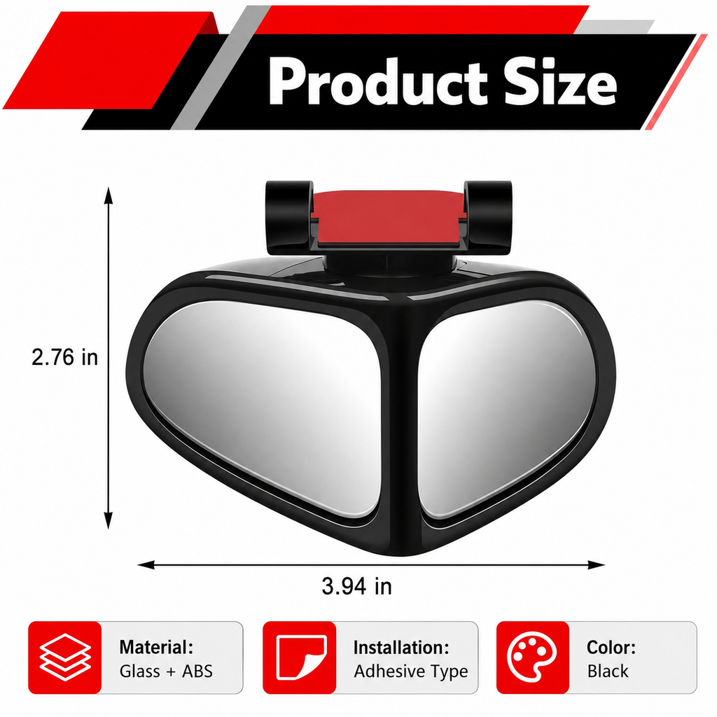 Dual Blind Spot Mirror — Expand Your View Where It Matters