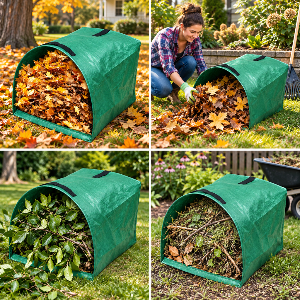 Flat-Edge Garden Cleanup Bag