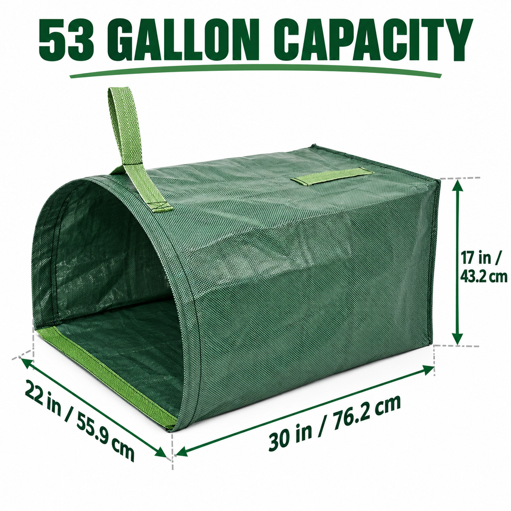 Flat-Edge Garden Cleanup Bag