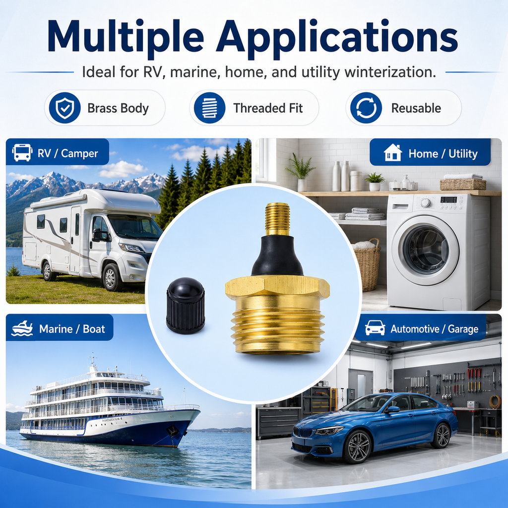 RV Water Line Winterizing Adapter