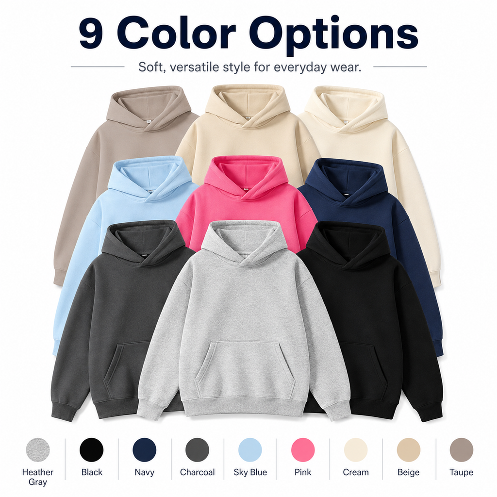 Fleece-Lined Pullover Hoodie — Everyday Comfort With a Clean, Easy Fit