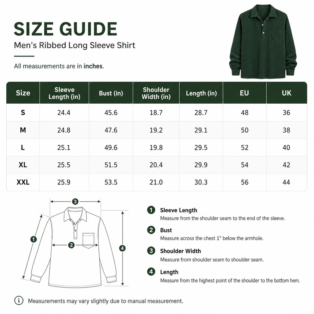 Men’s Ribbed Long Sleeve Shirt — Texture, Comfort &amp; Effortless Everyday Style
