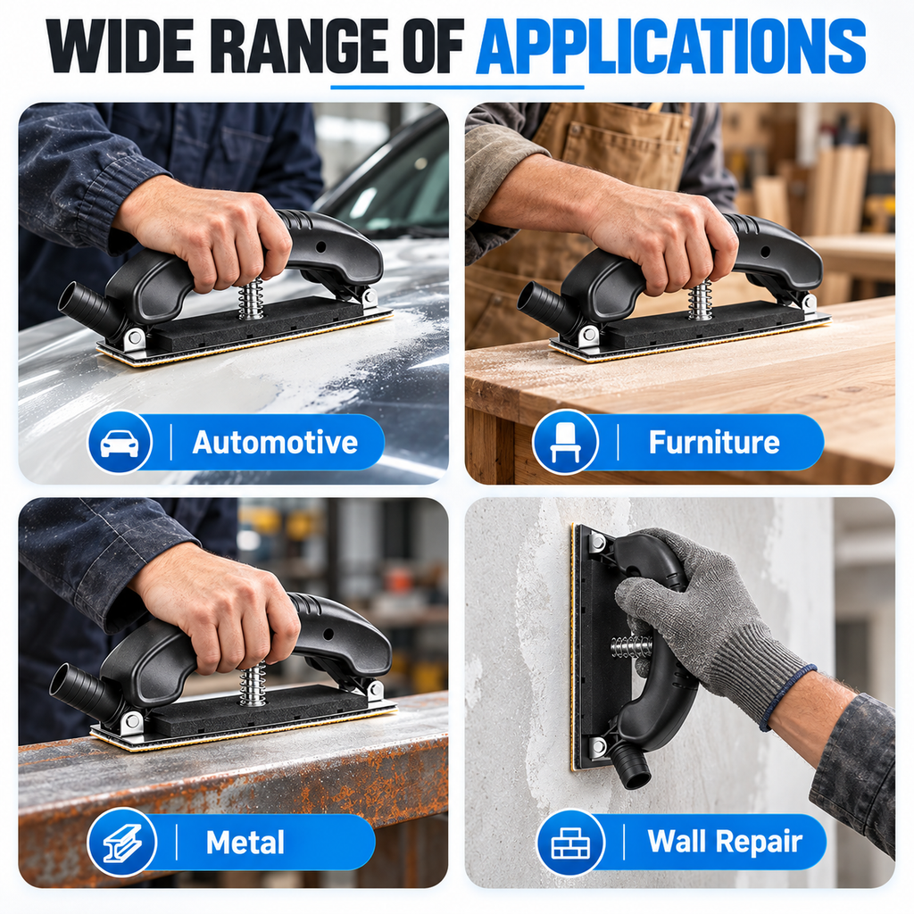 🛠️ Self-Adjusting Sanding Block — Cleaner Sanding, Better Control, Smoother Results
