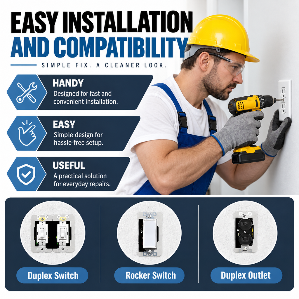 Metal Outlet &amp; Switch Spacers — Improve Mounting Alignment for a Cleaner Finish