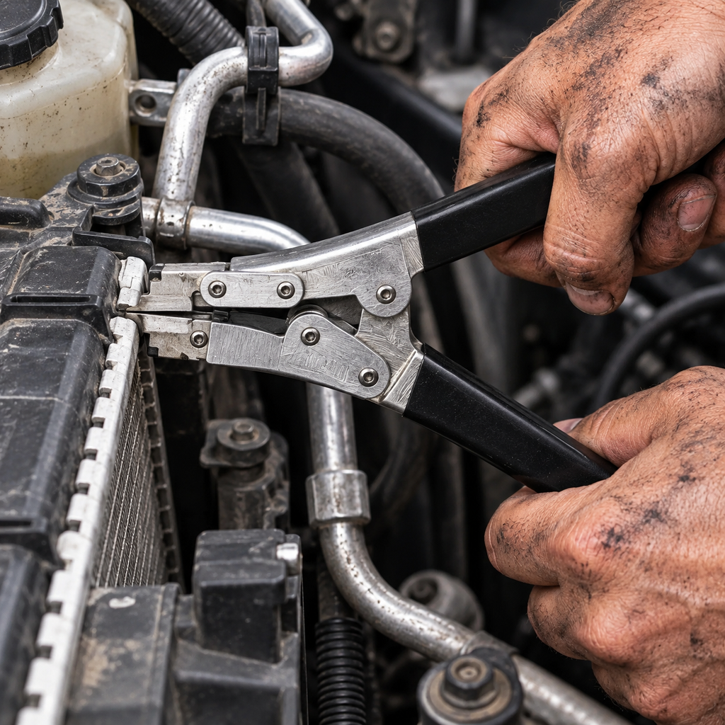 Radiator Tank Uncrimping Pliers — Open Crimp Tabs With More Control