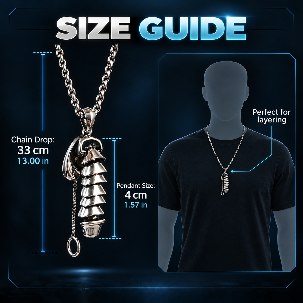 Mechanical Fidget Pendant Necklace — Wear It, Pull It, Make It Move