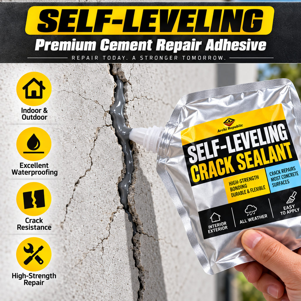 Crack Repair Sealant — Apply Filler Right Along the Crack