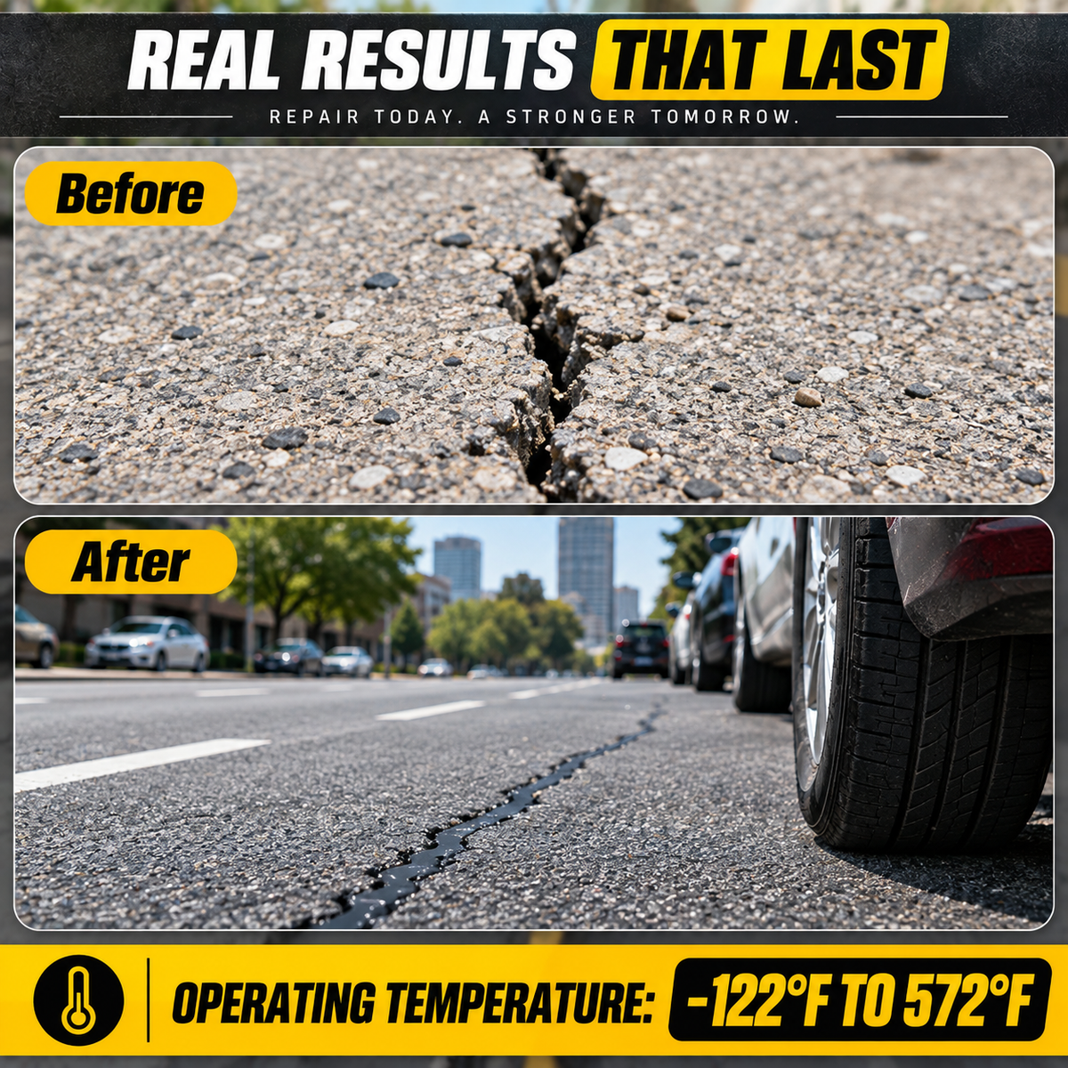 Crack Repair Sealant — Apply Filler Right Along the Crack