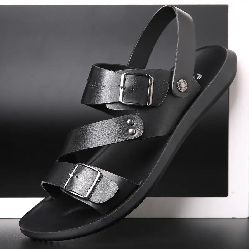 Men's Two-Buckle Backstrap Sandals