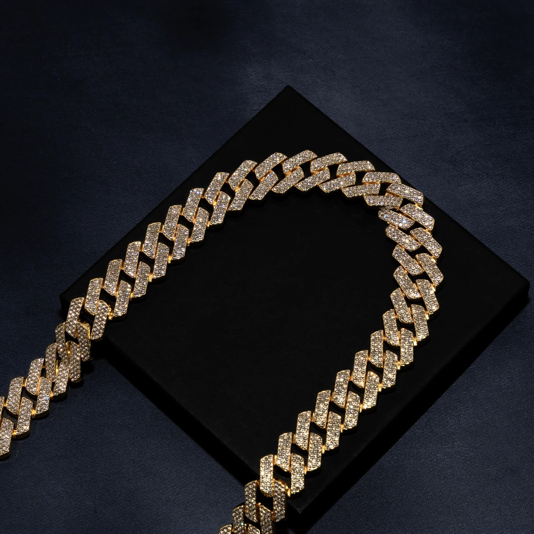 18mm Prong Set Cuban Chain & Bracelet Bundle