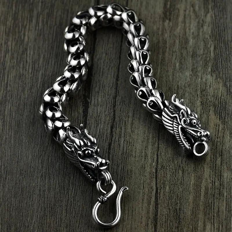 Double Dragon Head Bracelet