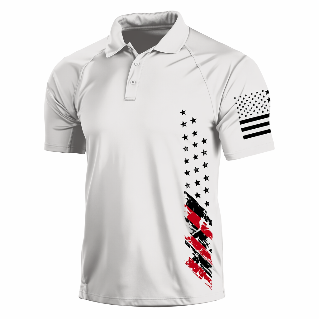Freedom Flag Tactical Polo Shirt– Lightweight Performance Fit
