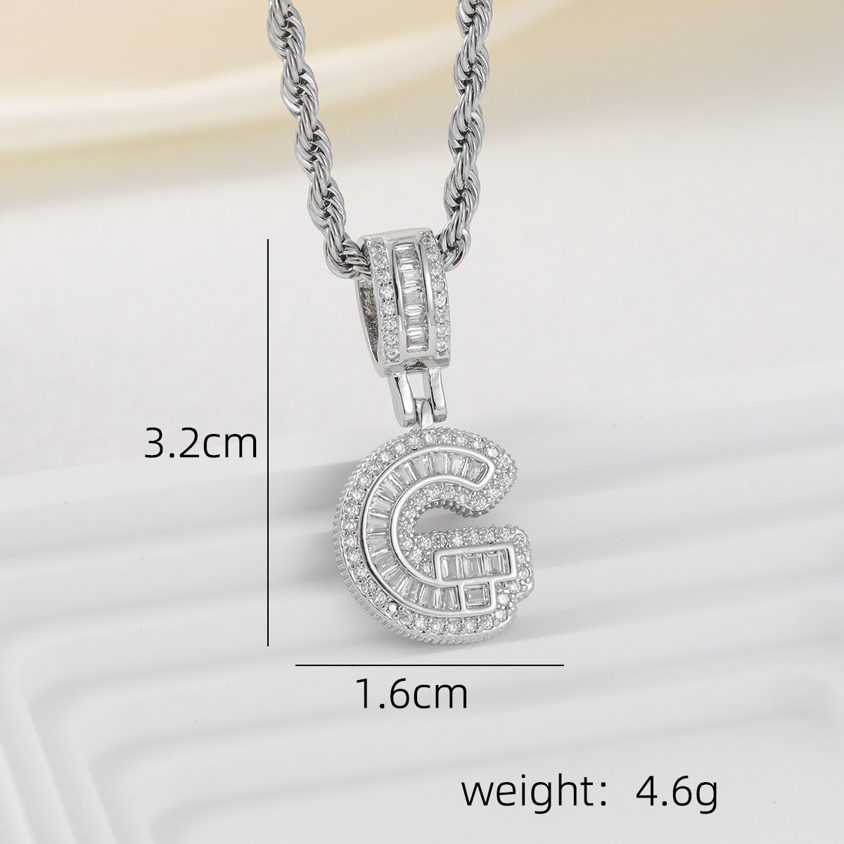 Alphabet Pendant Necklace