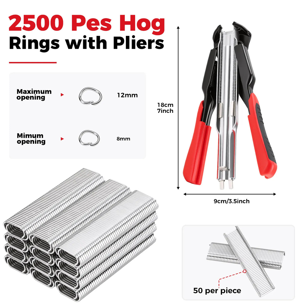 AutoFeed Pro Hog Ring Pliers Kit