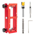 Adjustable Aluminum Door Hinge Mortising Jig Kit