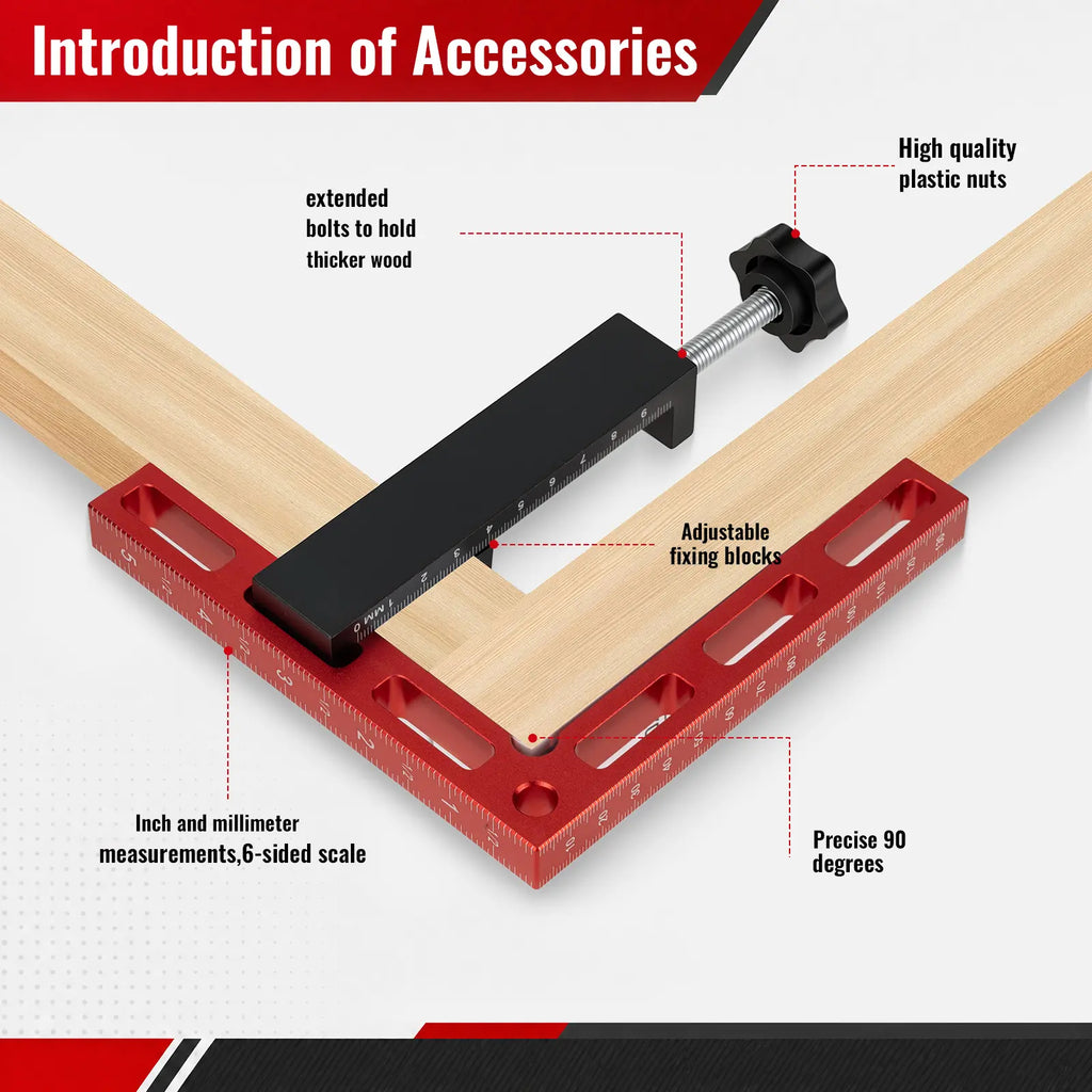 90° Woodworking Corner Clamp Kit
