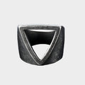 Hollow Triangle Stainless Steel Men's Ring