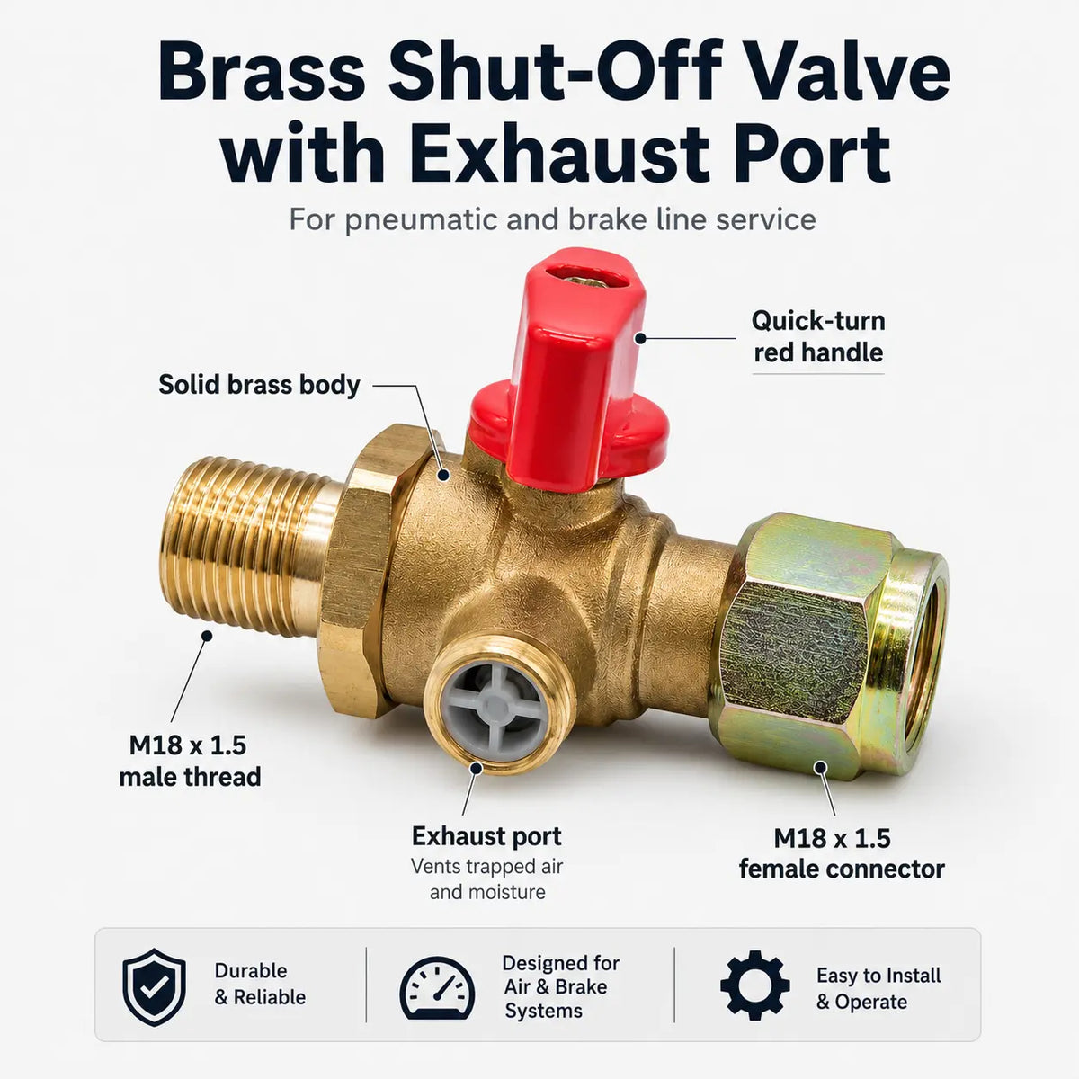 M18 Quick-Bleed Air Shutoff Valve