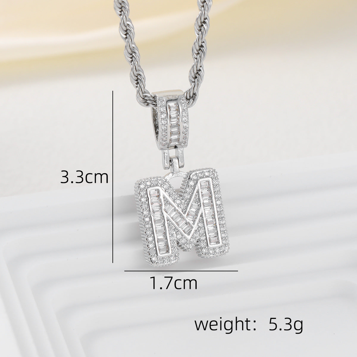 Alphabet Pendant Necklace