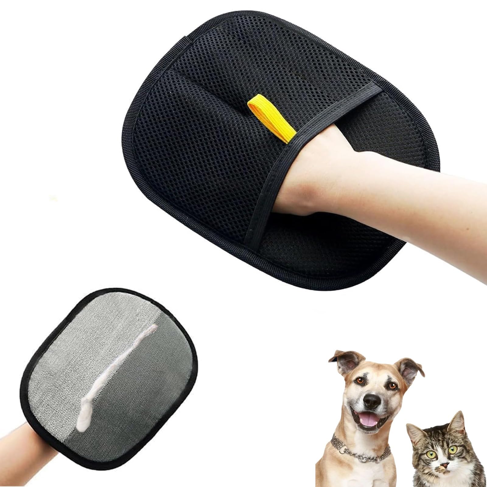 Pet hair cleaning gloves