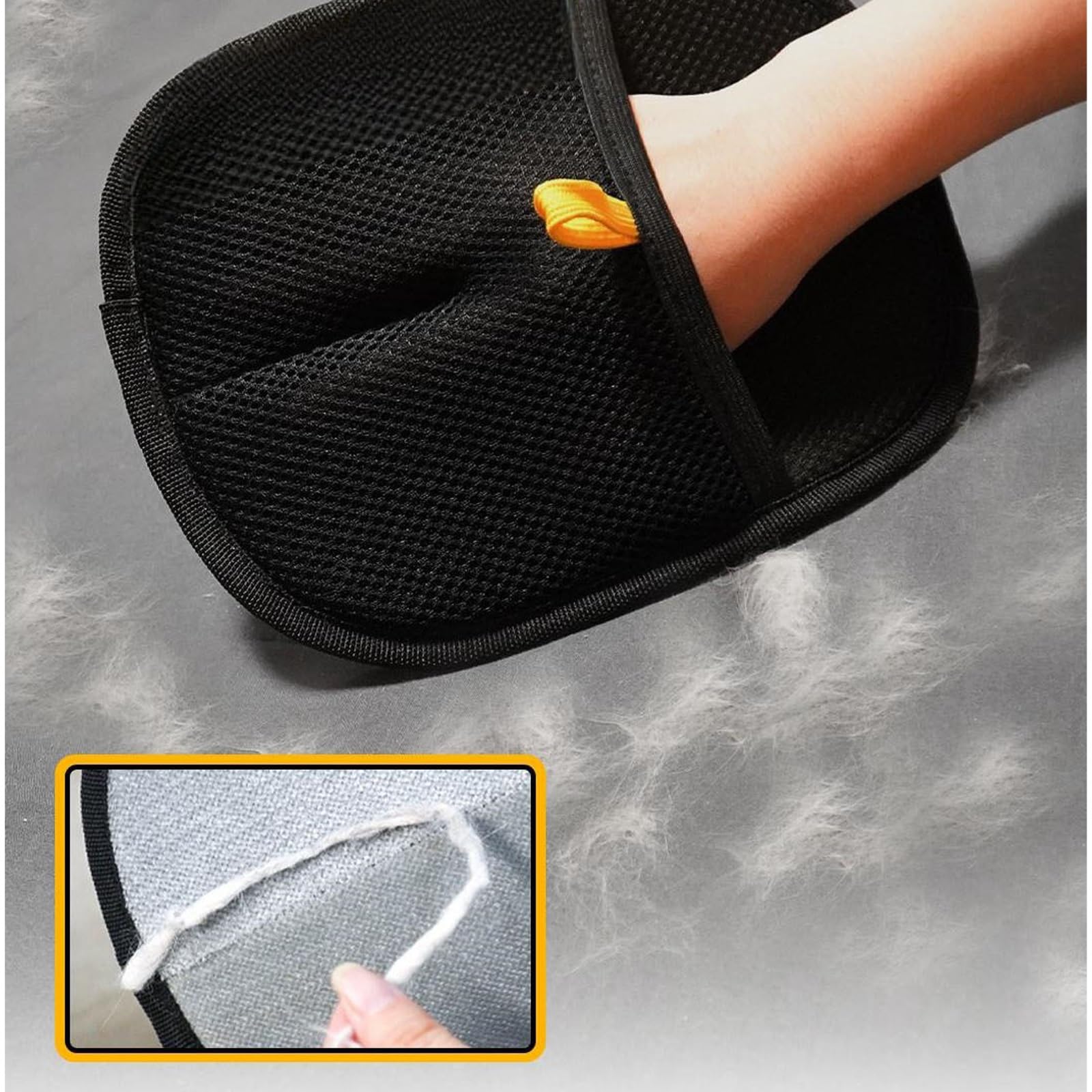 Pet hair cleaning gloves