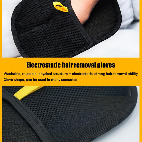 Pet hair cleaning gloves