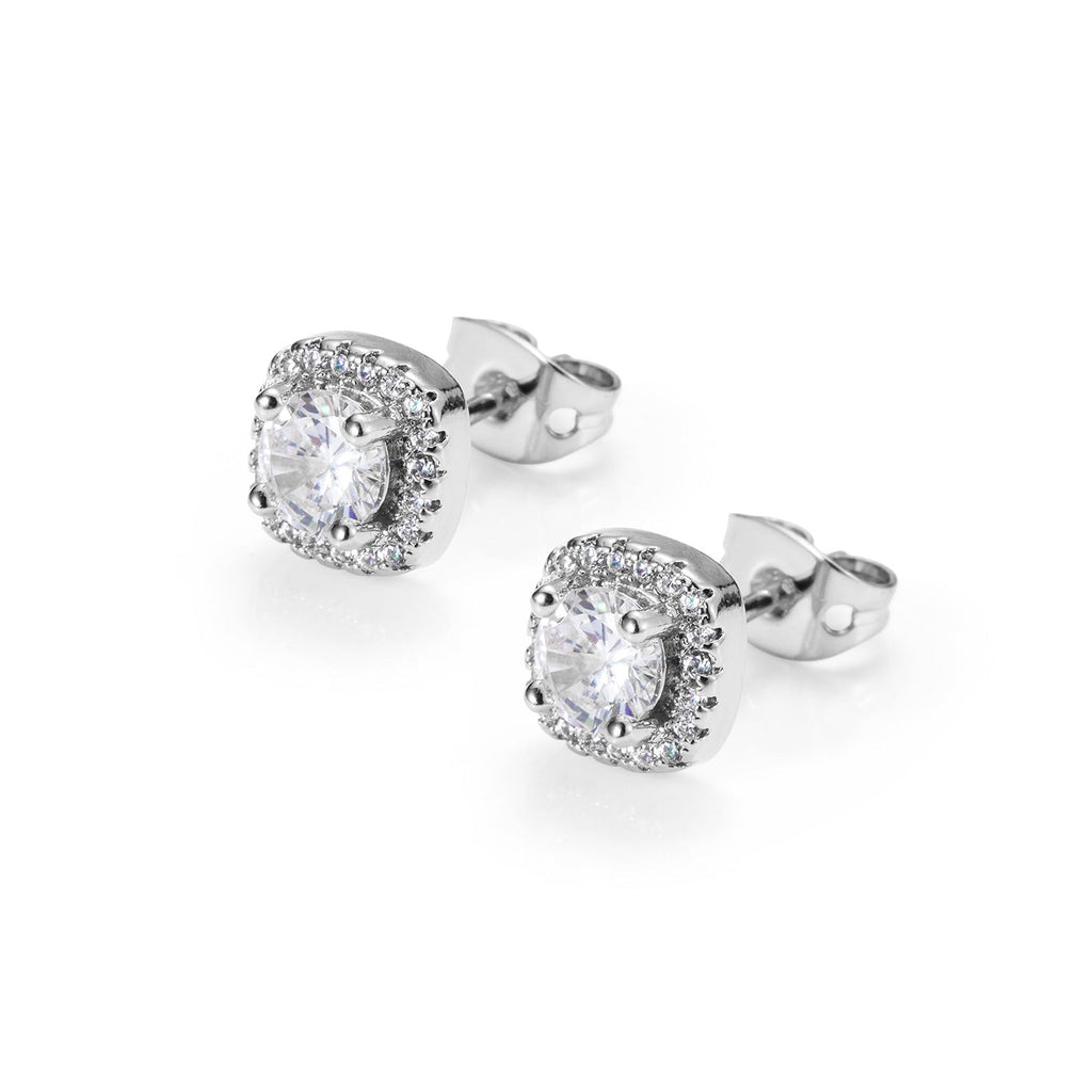 Super shiny zircon earrings