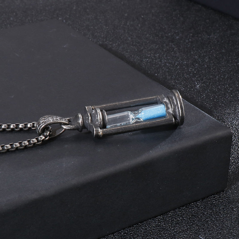 Vintage kerosene lamp hourglass pendant