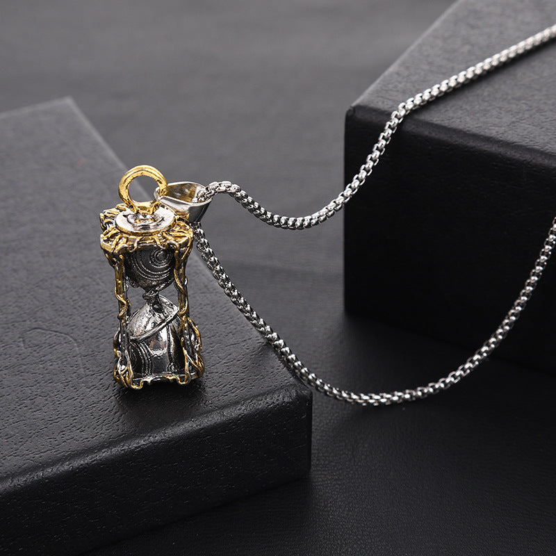 Vintage hourglass necklace