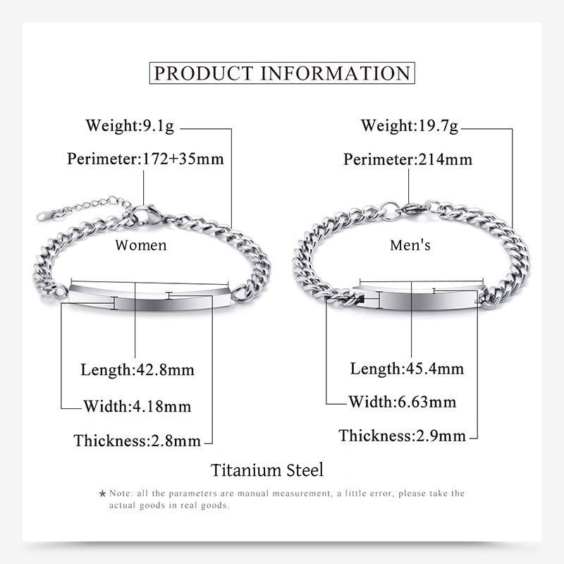 Customized nameplate bracelet