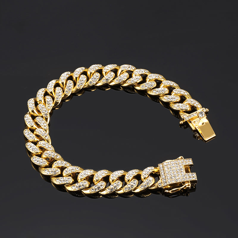 18k gold Cuban bracelet