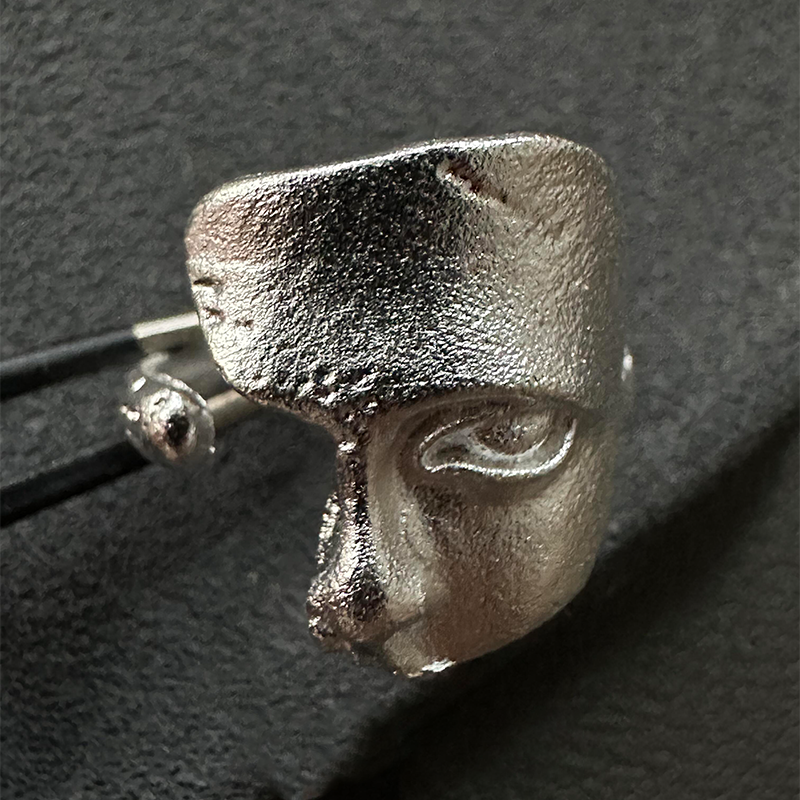 Frosted mask ring