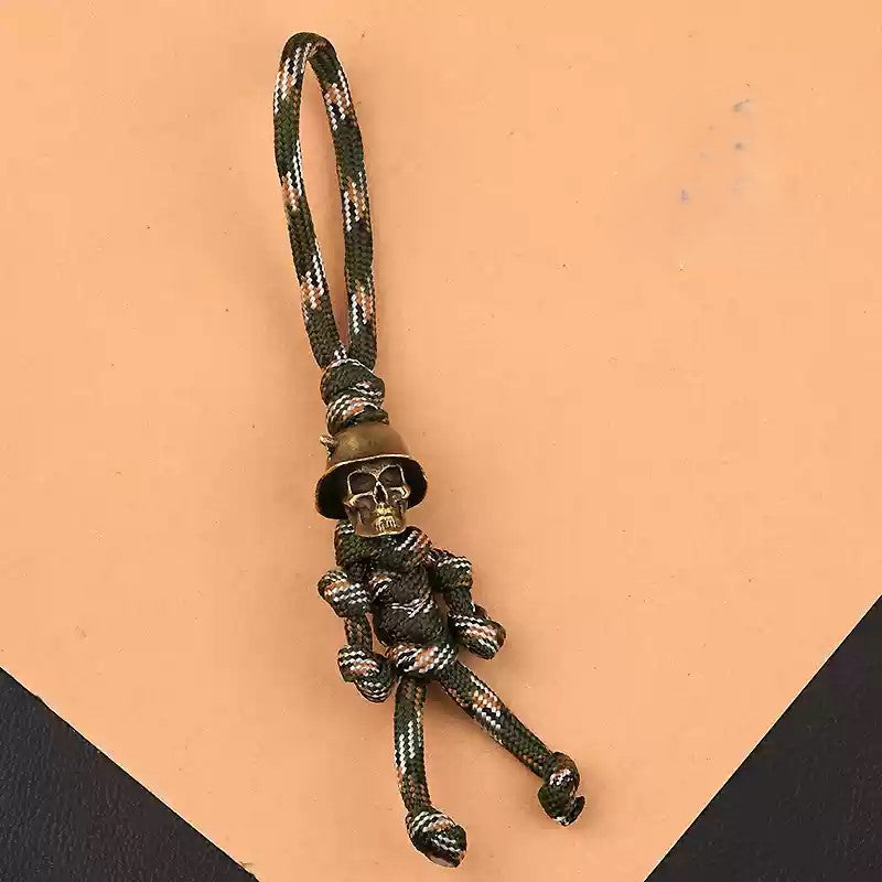 Soldier Skull Paracord Pendant