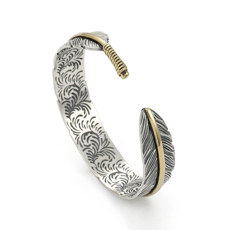 Printed feather bracelet