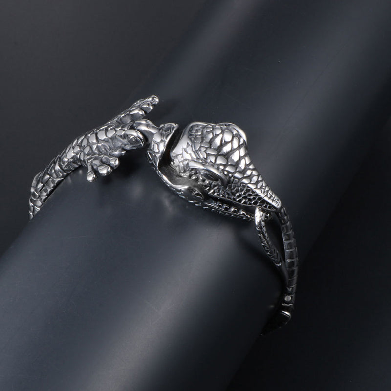 "Indomitable" crocodile bracelet