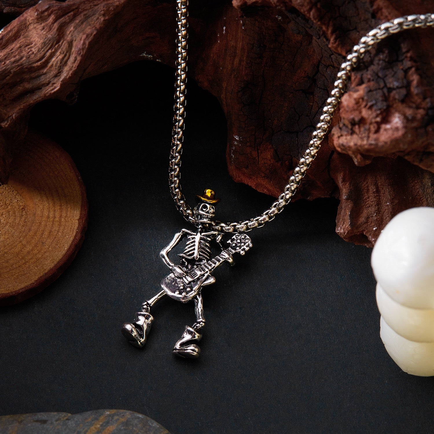 Vintage skull necklace