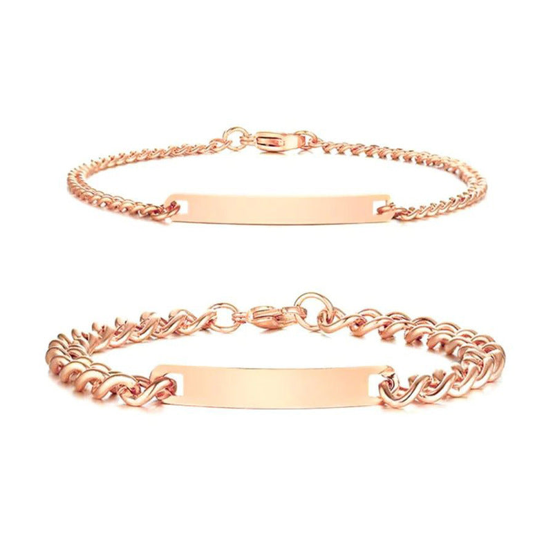 Customized nameplate bracelet