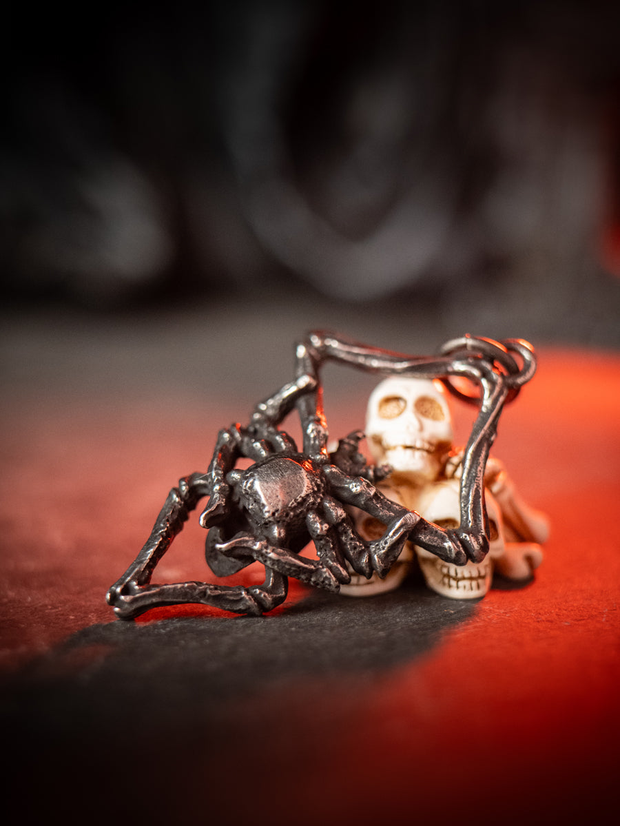 Skull Spider Necklace