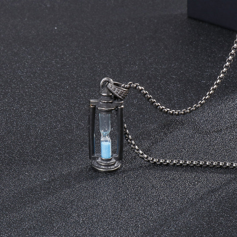 Vintage kerosene lamp hourglass pendant