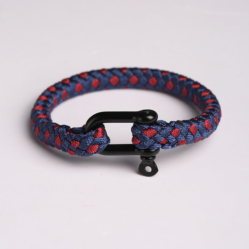 Hand-woven paracord men's bracelet