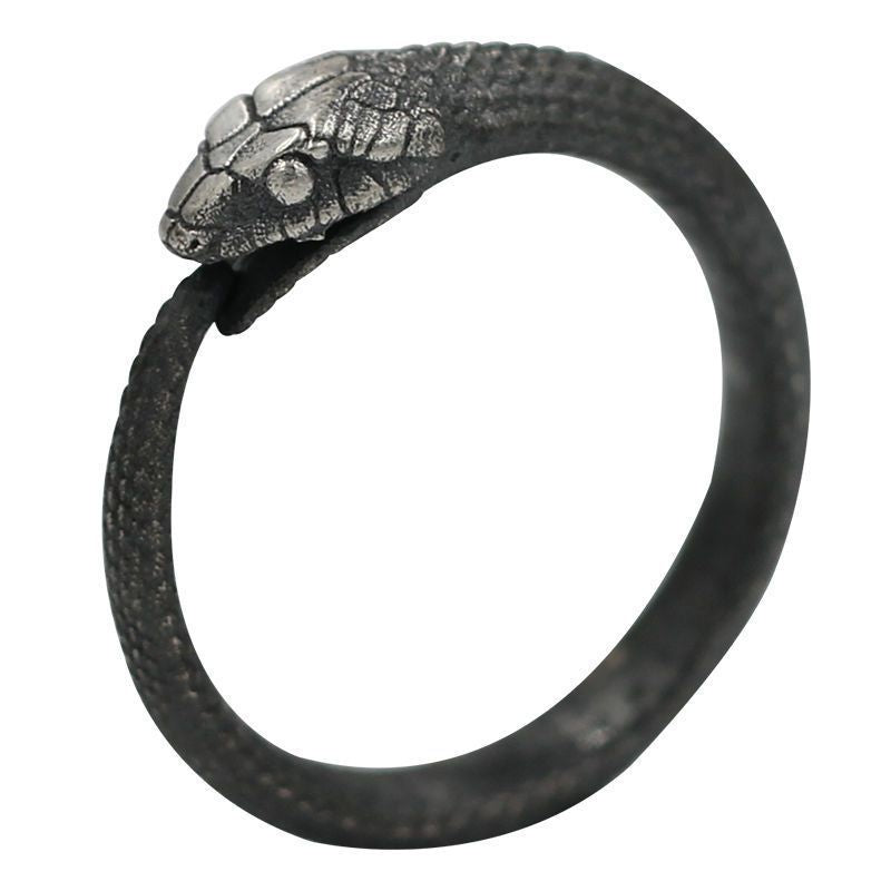 Forged Serpent Wrap Ring