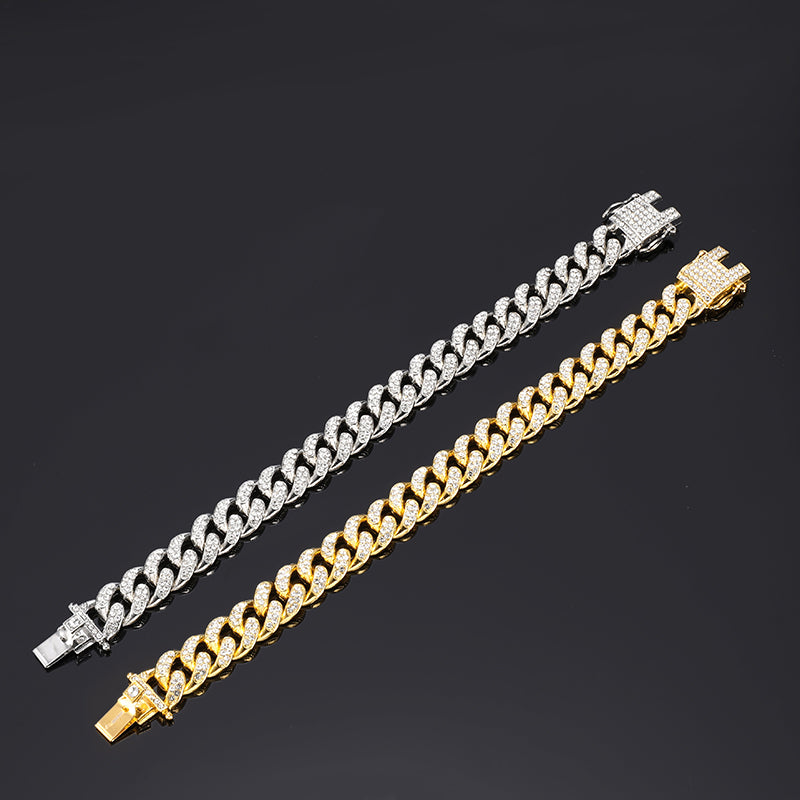 18k gold Cuban bracelet