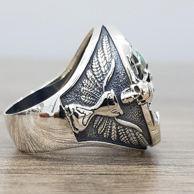 "Death Warning" Skull Ring
