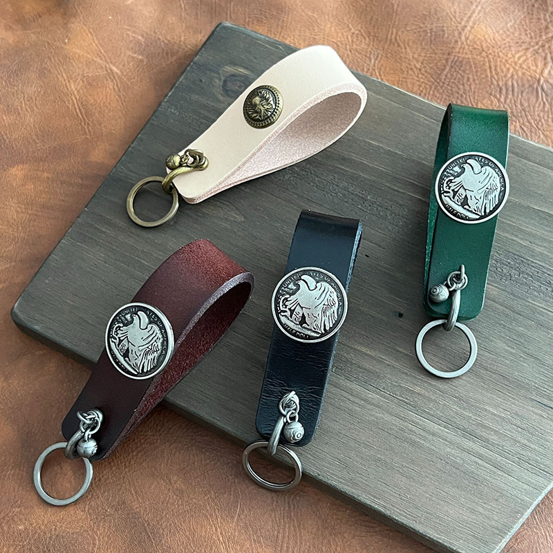 Cowhide pipe rack/keychain